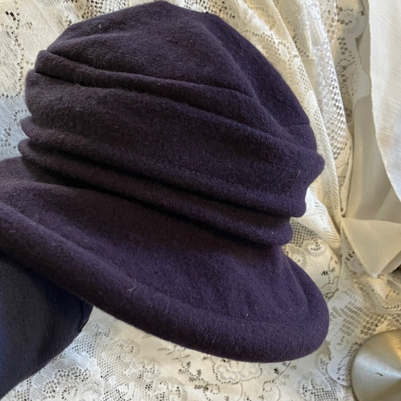 Parkhurst Deep Plum Wool Cloche Hat - Picture 7 of 8
